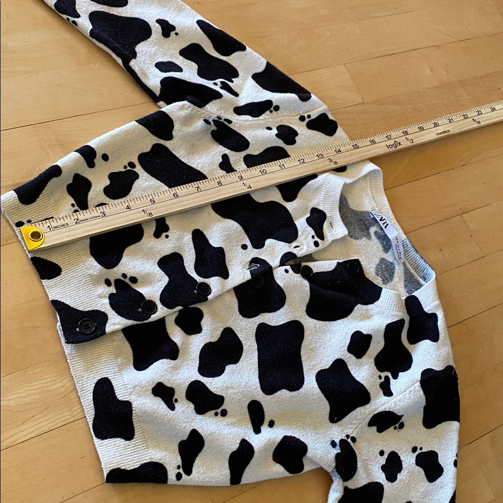 Zara Black and White Patterned Sweater - Picture 4 of 9